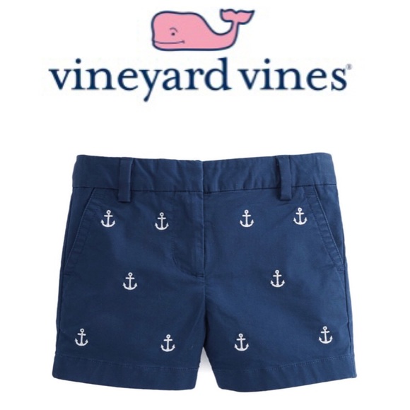 Vineyard Vines Other - NWT $50 VINEYARD VINES Girls Anchor Embroidered Boulevard Short Sz: 14